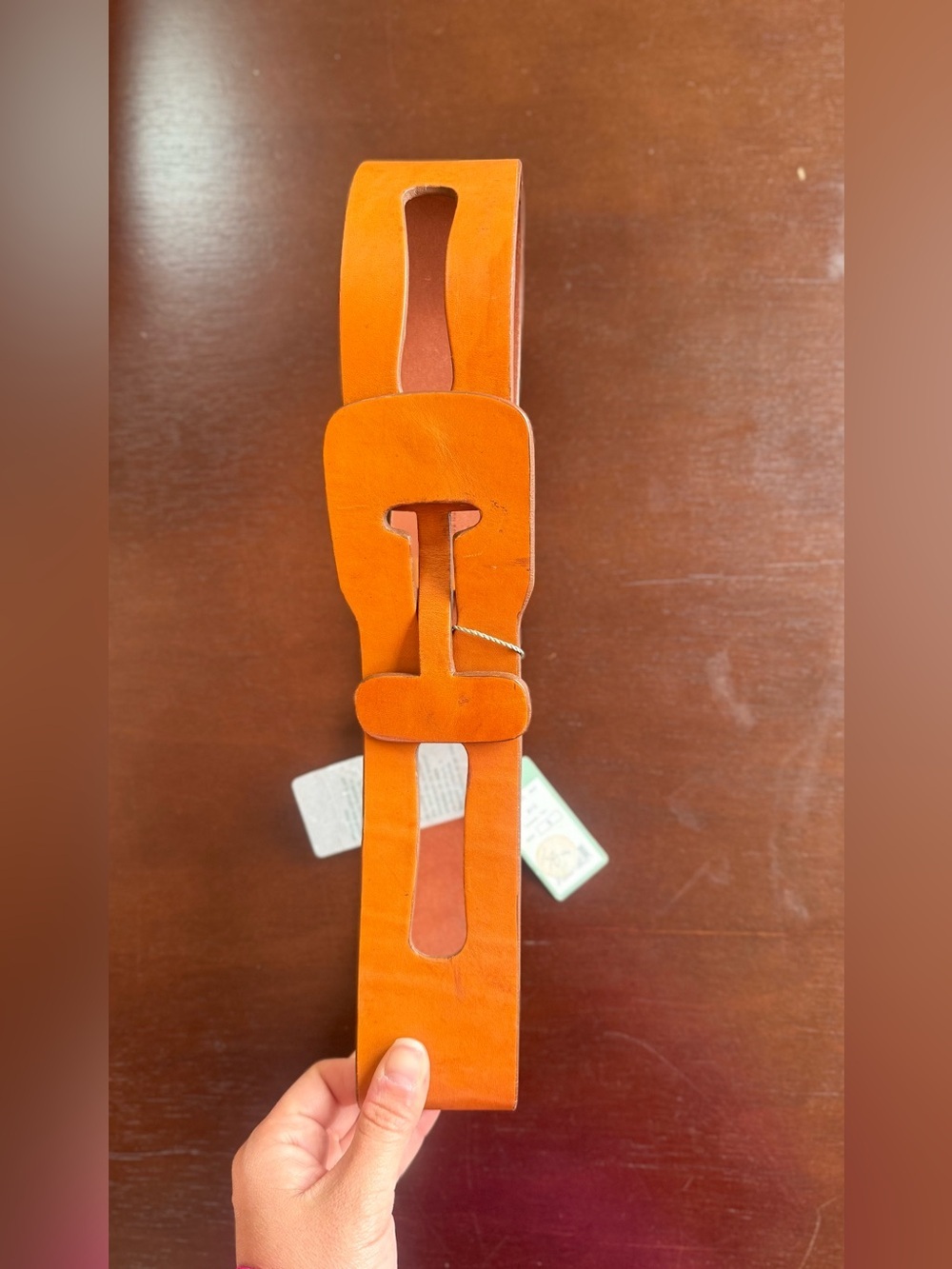 Women's Leather Slot-Style Belt